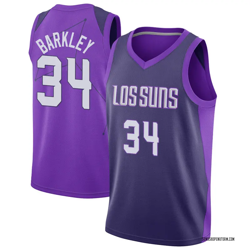 Nike Phoenix Suns Swingman Purple Charles Barkley Jersey - City Edition ...