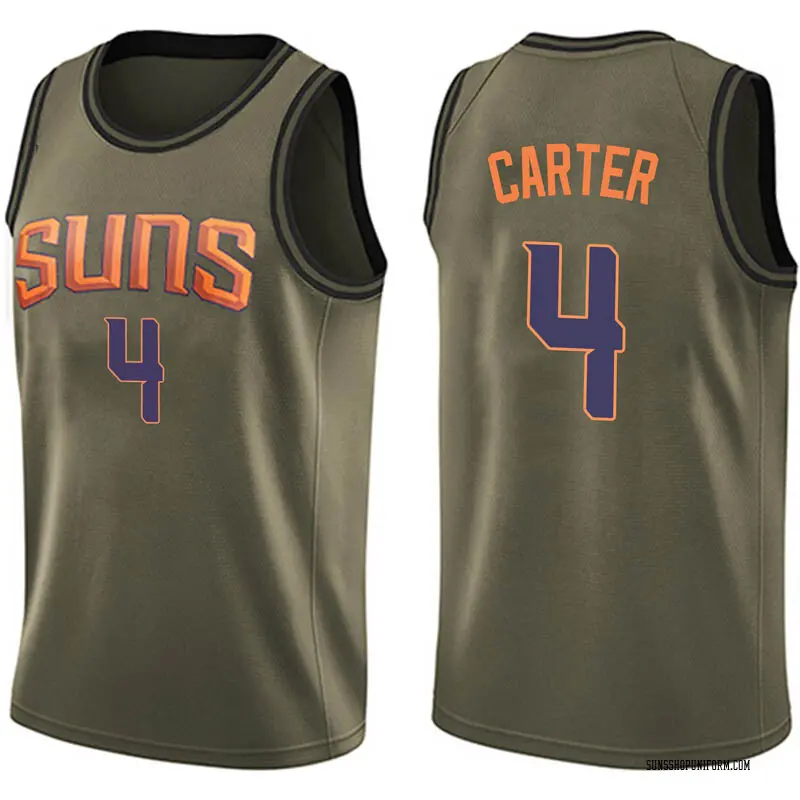 Phoenix Suns Swingman Green Jevon Carter Salute to Service Jersey - Men's