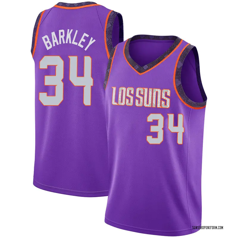 Phoenix Suns Swingman Purple Charles Barkley Jersey City